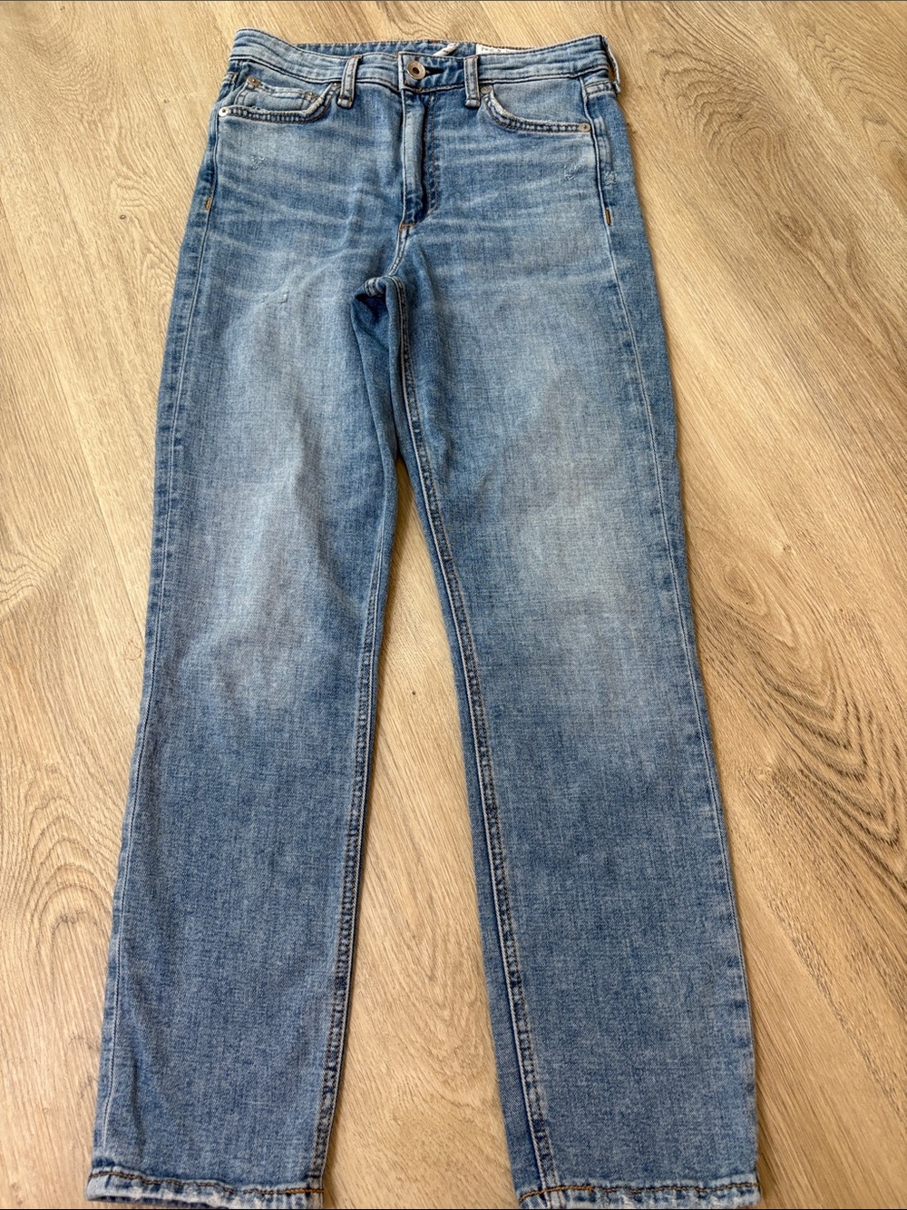 Rag & Bone Nina High Rise Ankle Cigarette Jeans Alexis Wash 24 - Picture 3 of 9